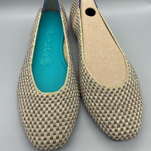 Rothy’s square toe flats sz 8
